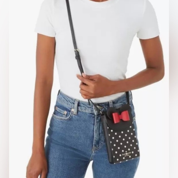 NWOT Disney X Kate Spade Minnie Mouse North South Flap Phone Crossbody  $228 - Picture 12 of 12